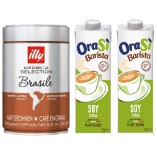 Кофе в зернах  и 2 растительных напитка